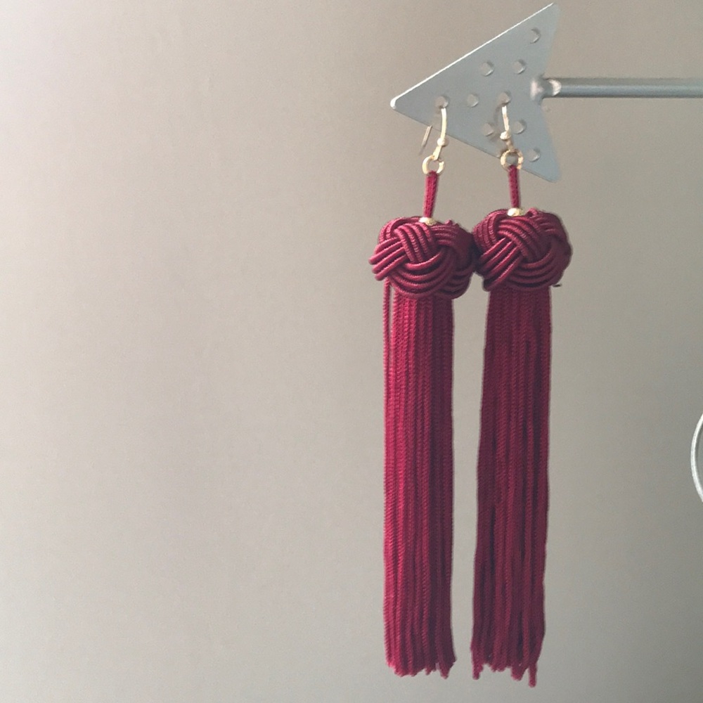 Statement Tassel Long-drop Earrings